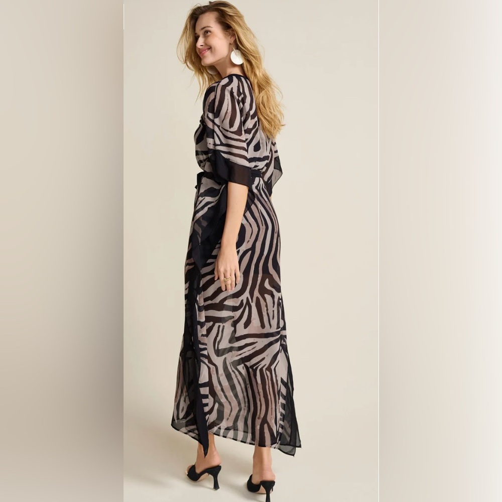 NWOT VENUS Plus Size Animal Print Caftan Dress - Picture 2 of 5